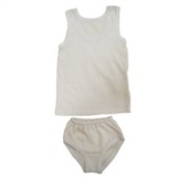 Комплект д/девоч. белый (м-ка+тр.)(кулир)